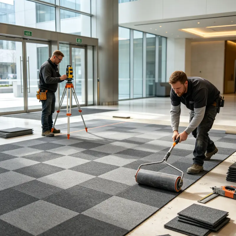 ¿Cómo colocar alfombras en mosaico?