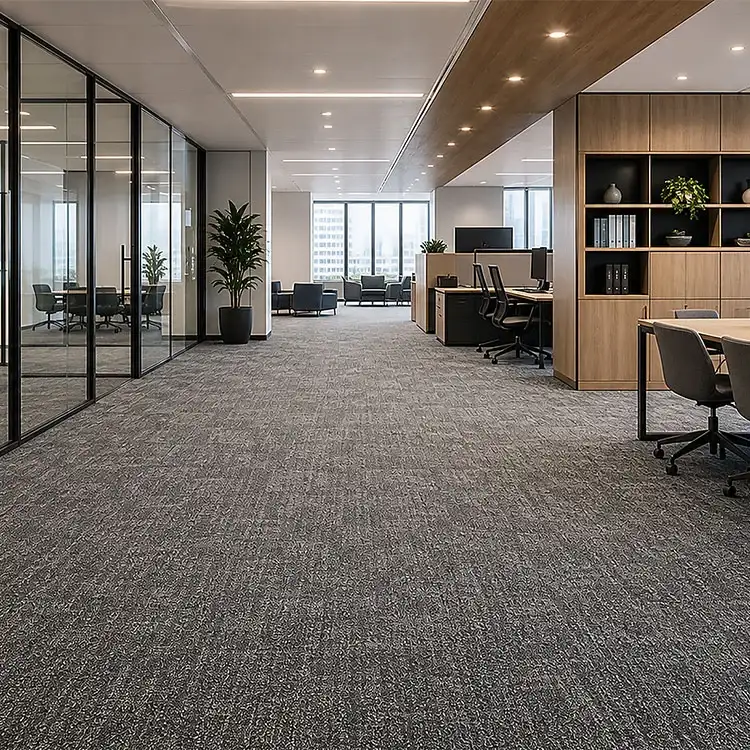 Alfombra en rollo para oficina comercial