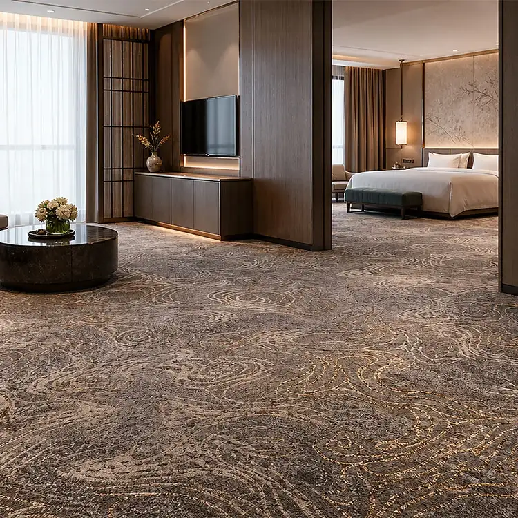 Alfombra en rollo de hotel personalizada