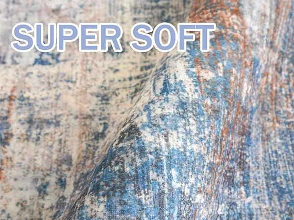 Polyester Printed Area Rug With Silicone Packing