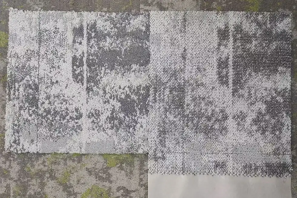 Printed Cut Pile Carpet Tile