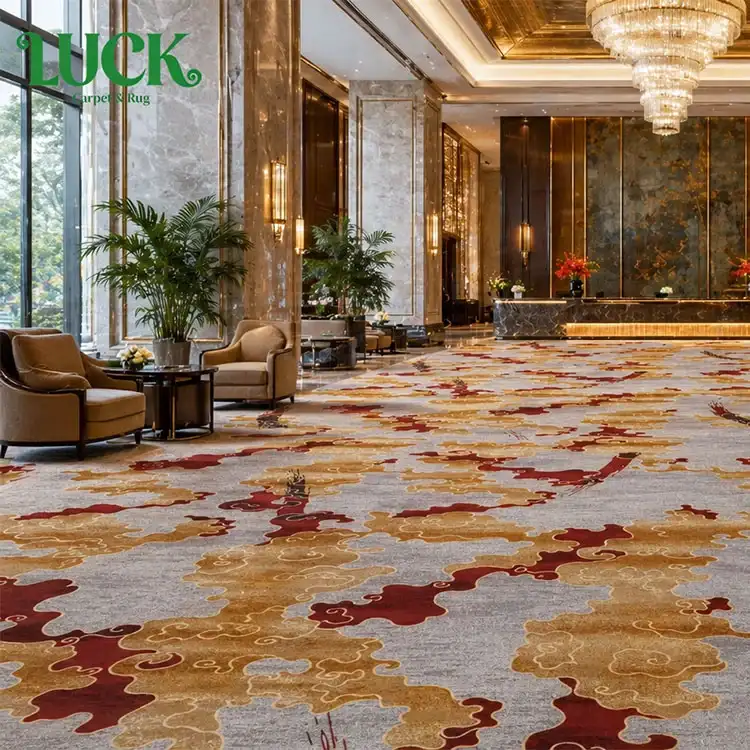 Alfombra de pared a pared impresa de nailon para vestíbulo