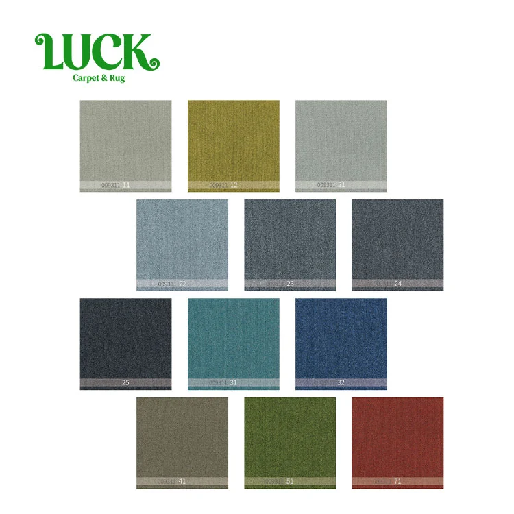 Losetas de alfombra con mechones de nailon con respaldo de PVC