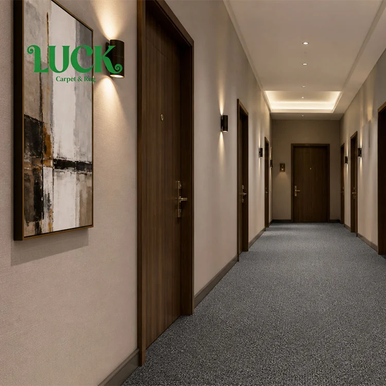 Alfombra de pared a pared con mechones de nailon para pasillos
