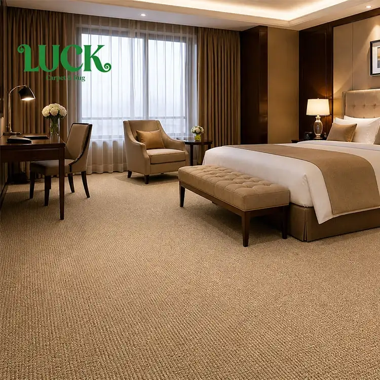 Alfombra de pared a pared con mechones de nailon para hotel