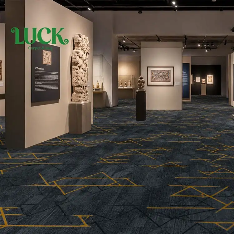 Alfombra de pared a pared impresa en poliéster para exposición