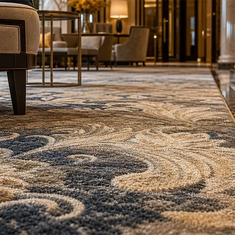 Alfombra de pared a pared del vestíbulo del hotel premium